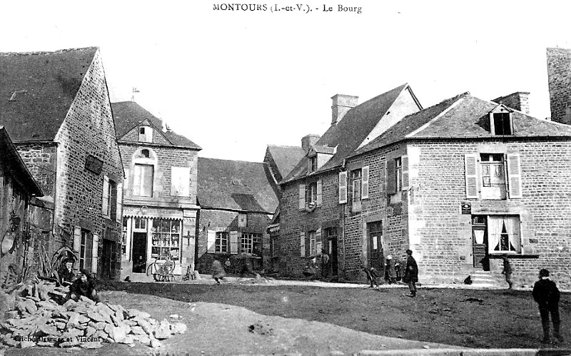 Ville de Montours (Bretagne).