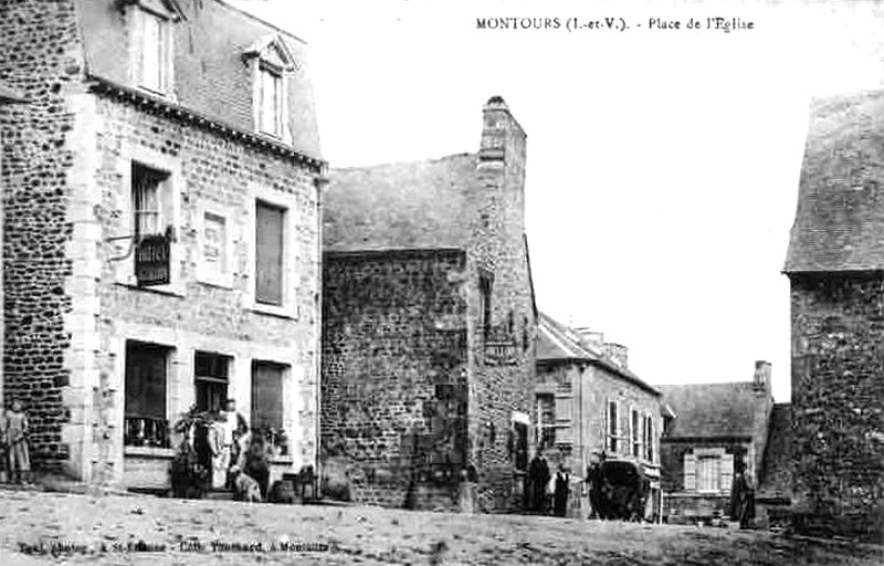Ville de Montours (Bretagne).