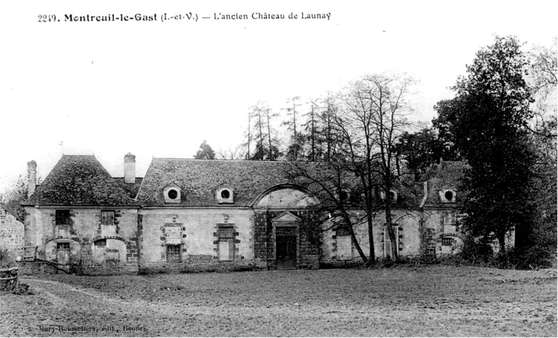 Ch�teau de Launay � Montreuil-le-Gast (Bretagne).