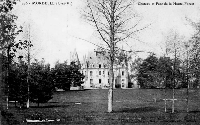 Château de Haute-Forest à Mordelles (Bretagne).