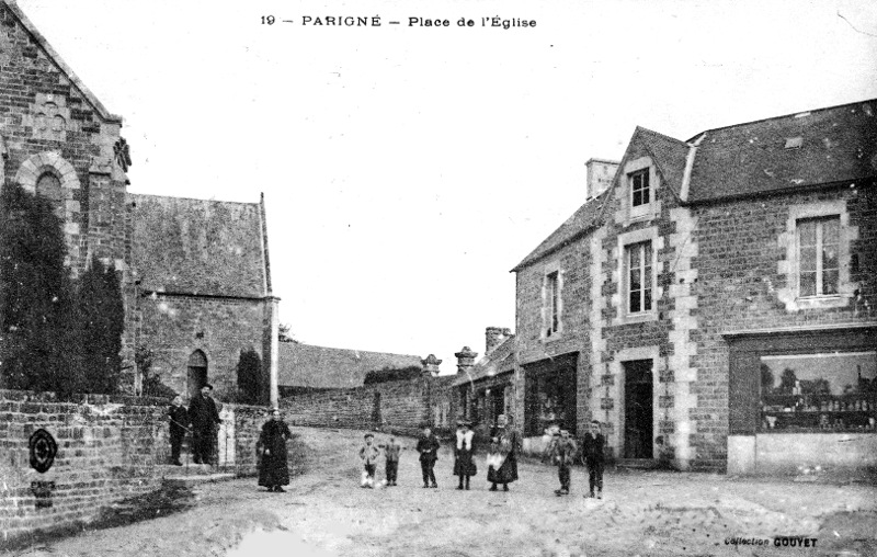 Ville de Parign� (Bretagne).