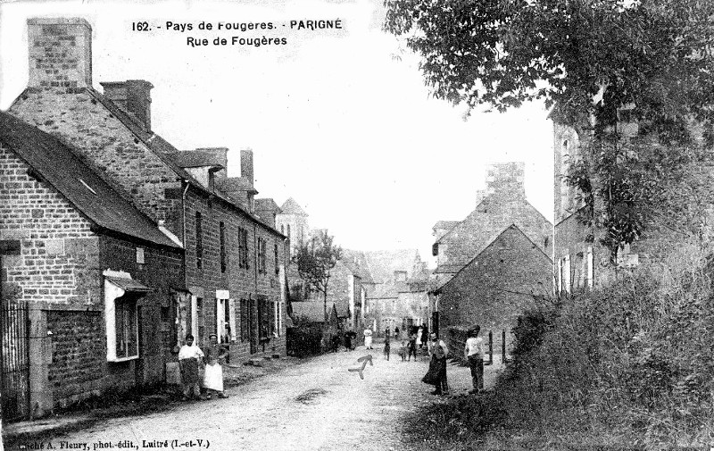 Ville de Parign� (Bretagne).