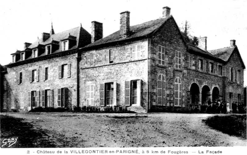 Ch�teau de la Villegontier � Parign� (Bretagne).