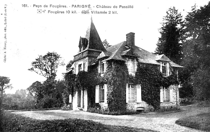 Ch�teau de Pasill� � Parign� (Bretagne).