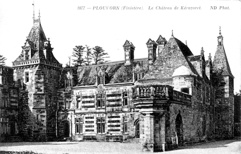 Ch�teau de Keruzoret � Plouvorn (Bretagne).