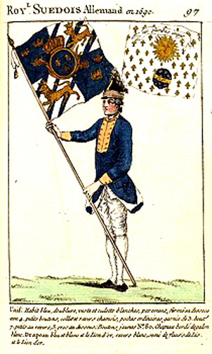 Costume du r�giment Royal-Su�dois.