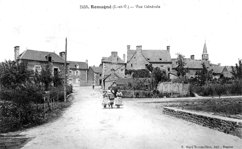 Ville de Romagn� (Bretagne).