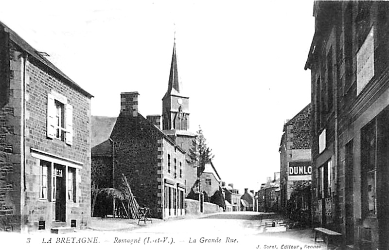 Ville de Romagn� (Bretagne).