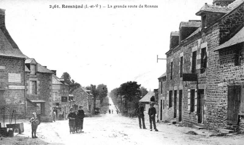 Ville de Romagn� (Bretagne).