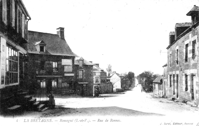 Ville de Romagn� (Bretagne).
