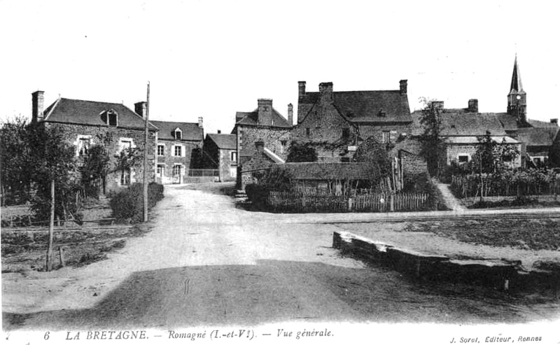 Ville de Romagn� (Bretagne).