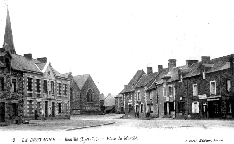 Ville de Romill� (Bretagne).