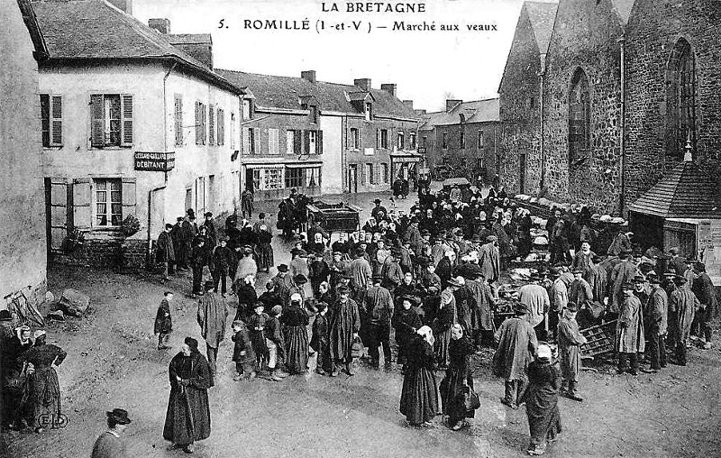 Ville de Romill� (Bretagne).