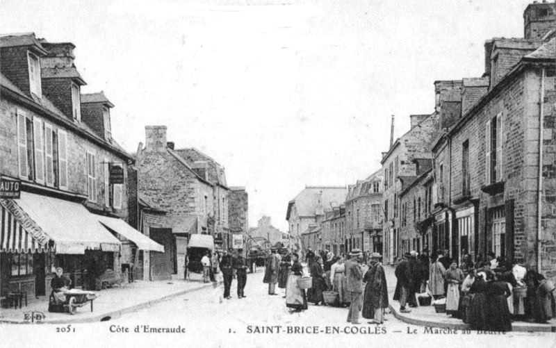 Ville de Saint-Brice-en-Coglès (Bretagne).
