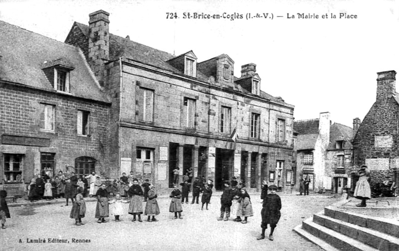 Ville de Saint-Brice-en-Coglès (Bretagne).