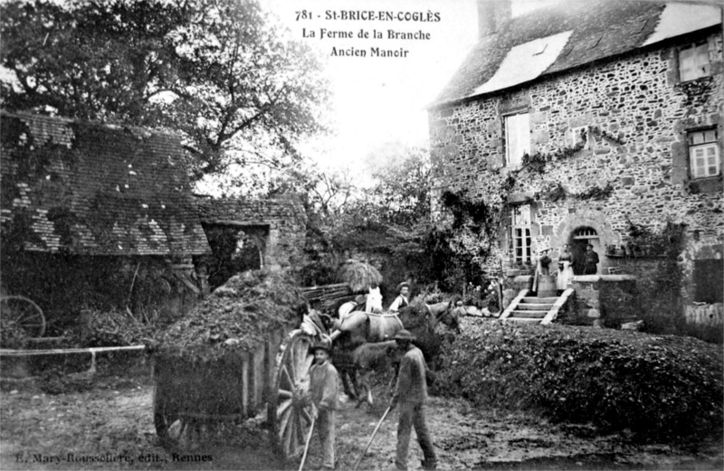 Manoir de la Branchel à Saint-Brice-en-Coglès (Bretagne).