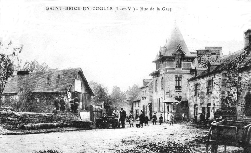 Ville de Saint-Brice-en-Coglès (Bretagne).