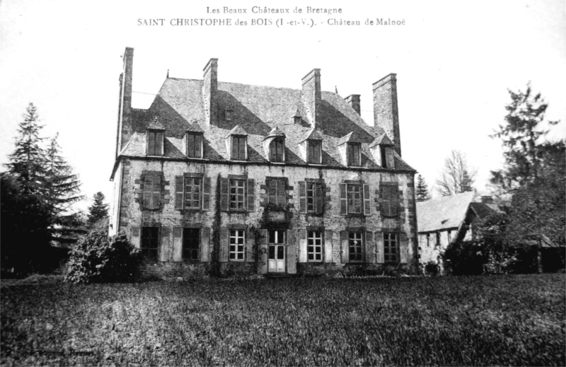 Ch�teau de Malno� � Saint-Christophe-des-Bois (Bretagne).