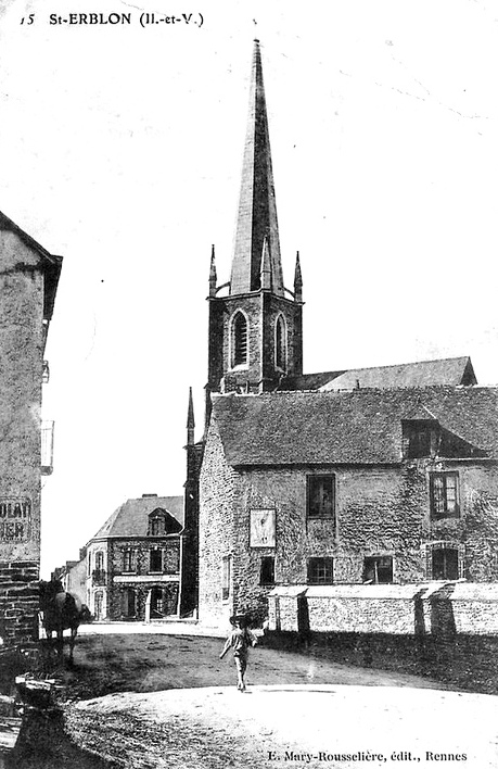 Ville de Saint-Erblon (Bretagne).