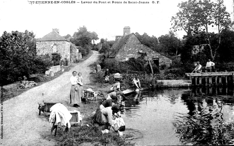 Lavoir de Saint-Etienne-en-Cogl�s (Bretagne).