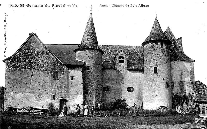 Manoir du Bois-Halbran � Saint-Germain-du-Pinel (Bretagne).