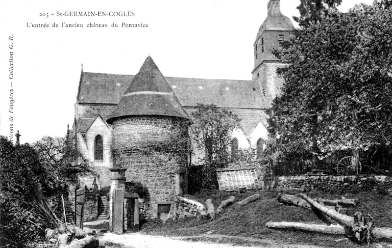 Ch�teau du Pontavice en Saint-Georges-de-Cogl�s (Bretagne).