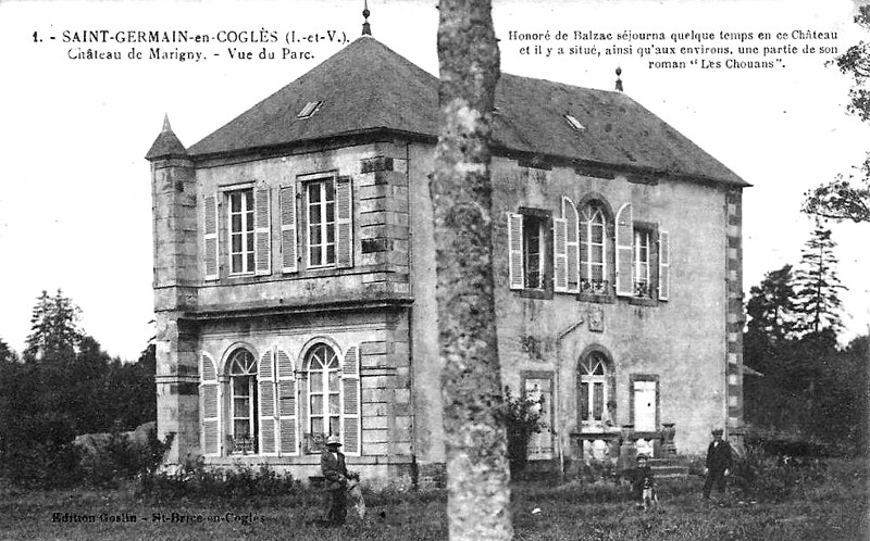 Ch�teau de Marigny en Saint-Georges-de-Cogl�s (Bretagne).
