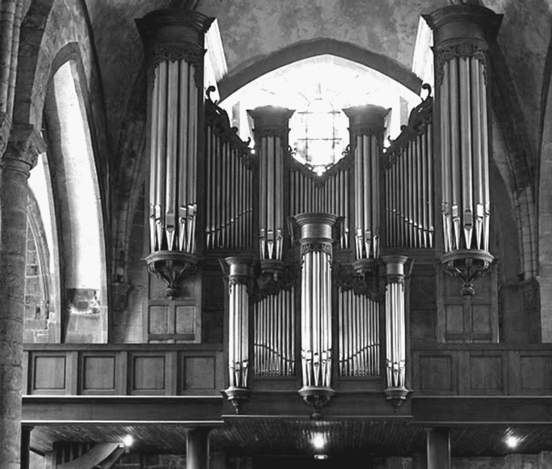 L'orgue de l'ancienne cath�drale Saint-Vincent de Saint-Malo (Bretagne).