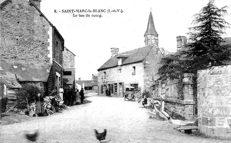 Ville de Saint-Marc-le-Blanc (Bretagne).