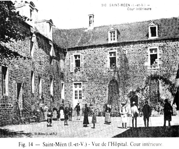 Saint-M�en-le-Grand (Bretagne) : L'h�pital.