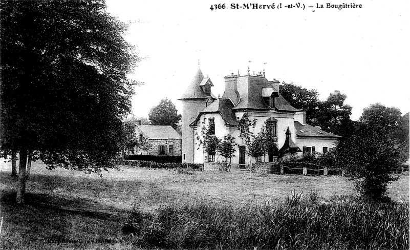 Manoir de la Bougatri�re � Saint-M'Herv� (Bretagne).
