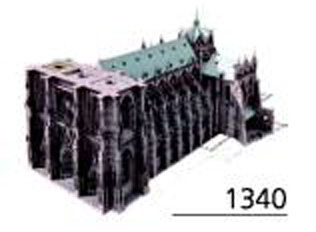 Cath�drale de Strasbourg en 1340