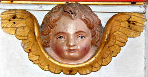 Retable de l'église Saint-Brandan à Trégrom, en Bretagne