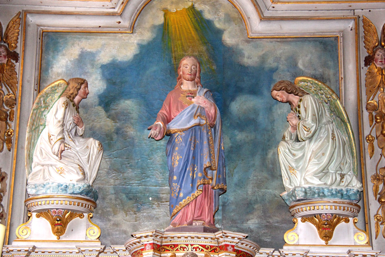 Retable de l'église Saint-Brandan à Trégrom, en Bretagne