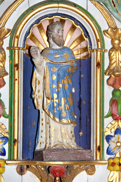 Retable de l'église Saint-Brandan à Trégrom, en Bretagne