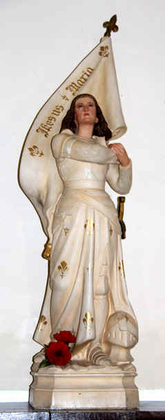 Statue de l'�glise Saint-Brandan � Tr�grom, en Bretagne
