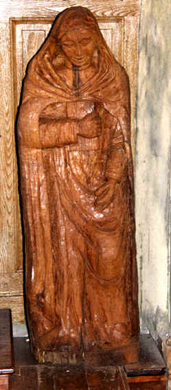 Statue de l'�glise Saint-Brandan � Tr�grom, en Bretagne
