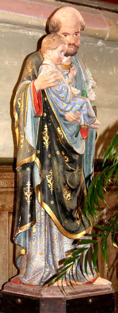 Statue de l'�glise Saint-Brandan � Tr�grom, en Bretagne