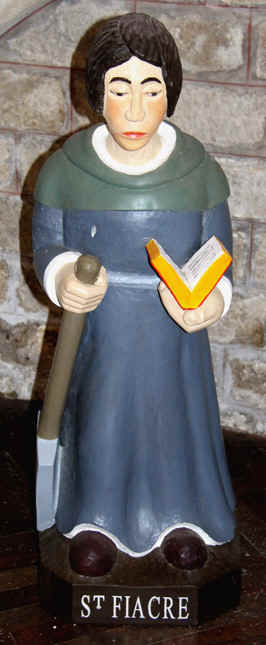 Statue de l'�glise Saint-Brandan � Tr�grom, en Bretagne