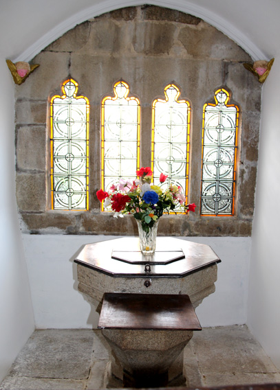 Eglise de croix de l'�glise Saint-Brandan � Tr�grom, en Bretagne