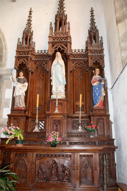 Autel de l'�glise du Vieux-March� (Bretagne).