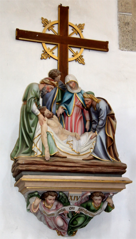 Chemin de Croix de l'�glise du Vieux-March� (Bretagne).