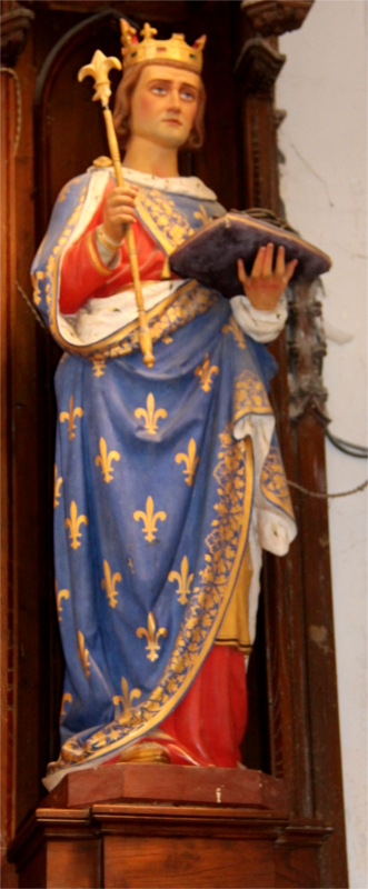 Statue de l'�glise du Vieux-March� (Bretagne).