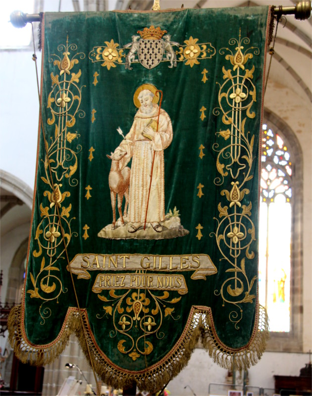 Banni�re de l'�glise du Vieux-March� (Bretagne).