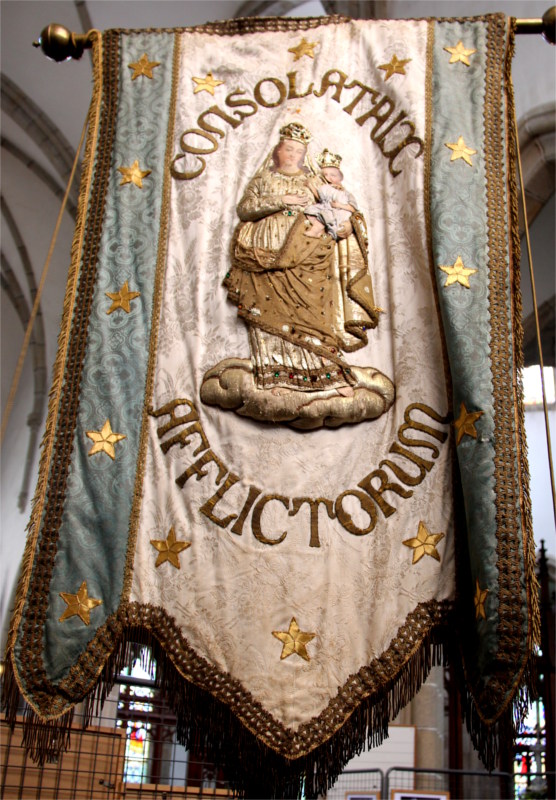 Banni�re de l'�glise du Vieux-March� (Bretagne).