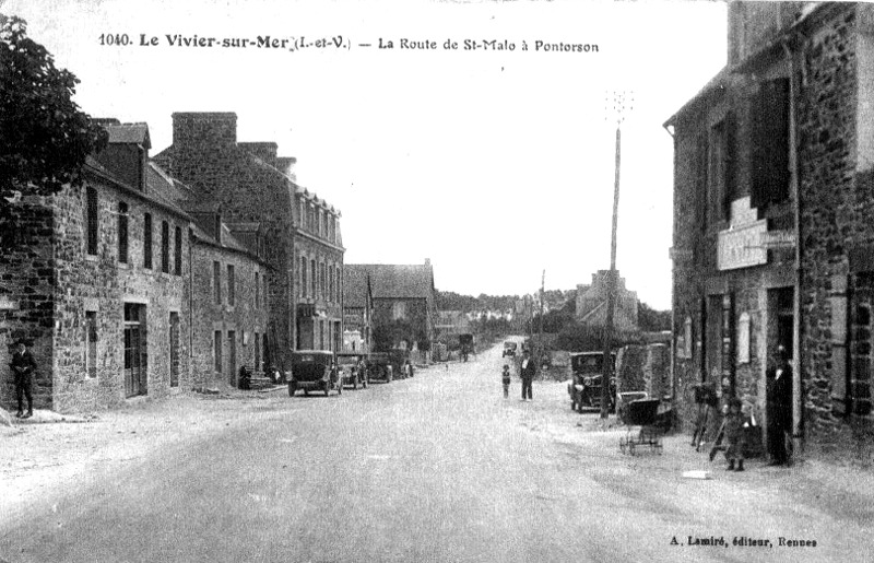 Ville du Vivier-sur-Mer (Bretagne).
